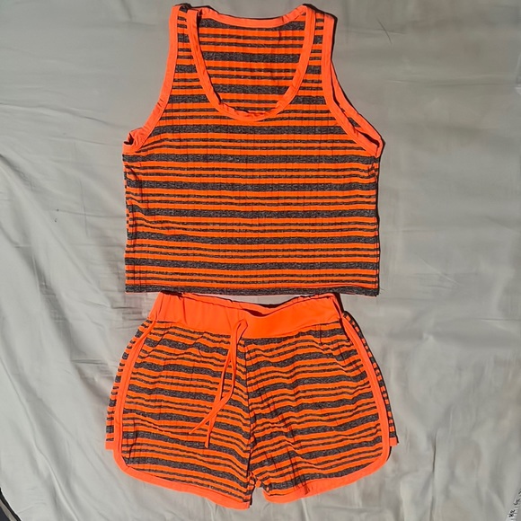 Pants - Tie Waist Shorts Lounge Set.